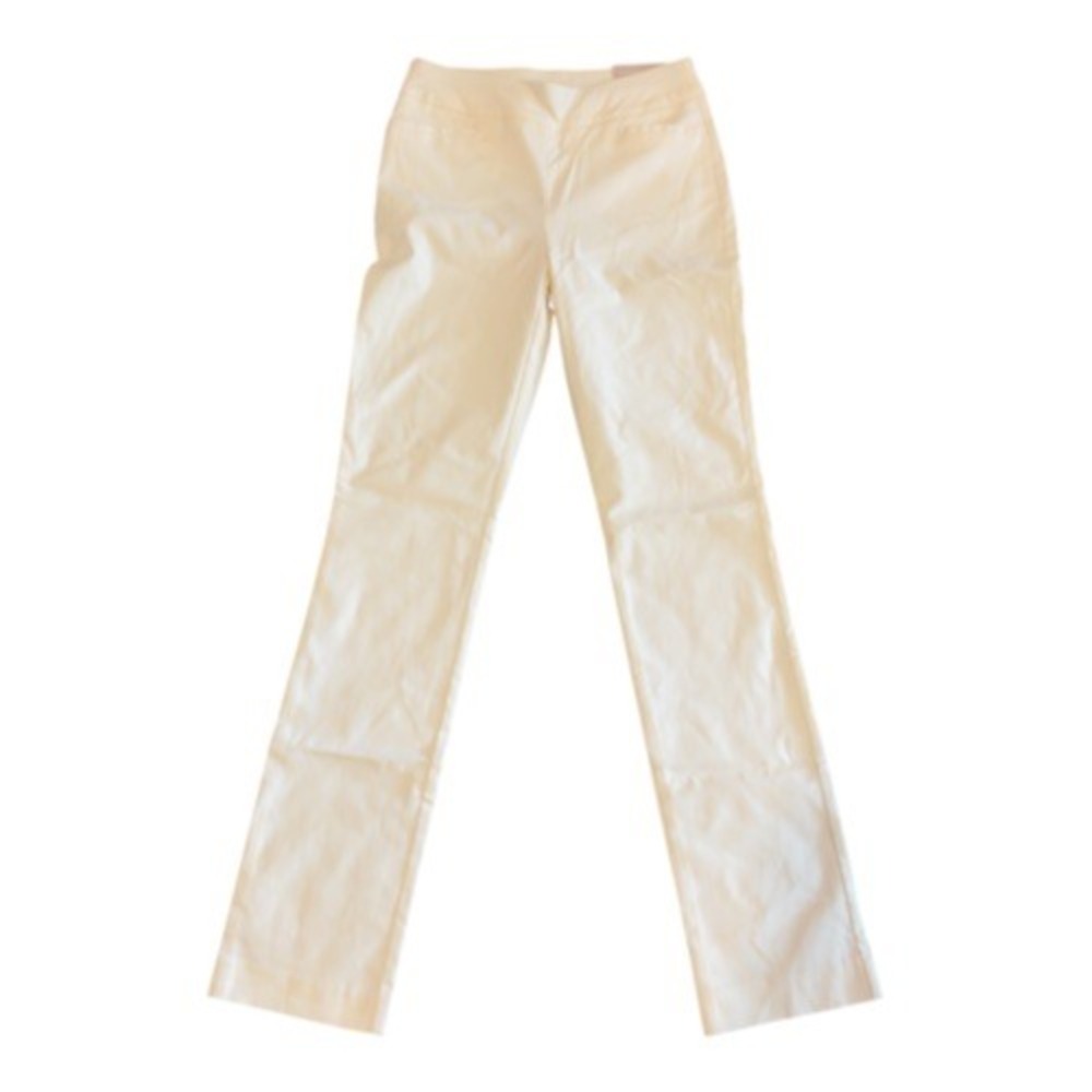 Chicos So Slimming Brigitte Slim Leg Pants Ecru White 000T US 0T 570294027 NWT